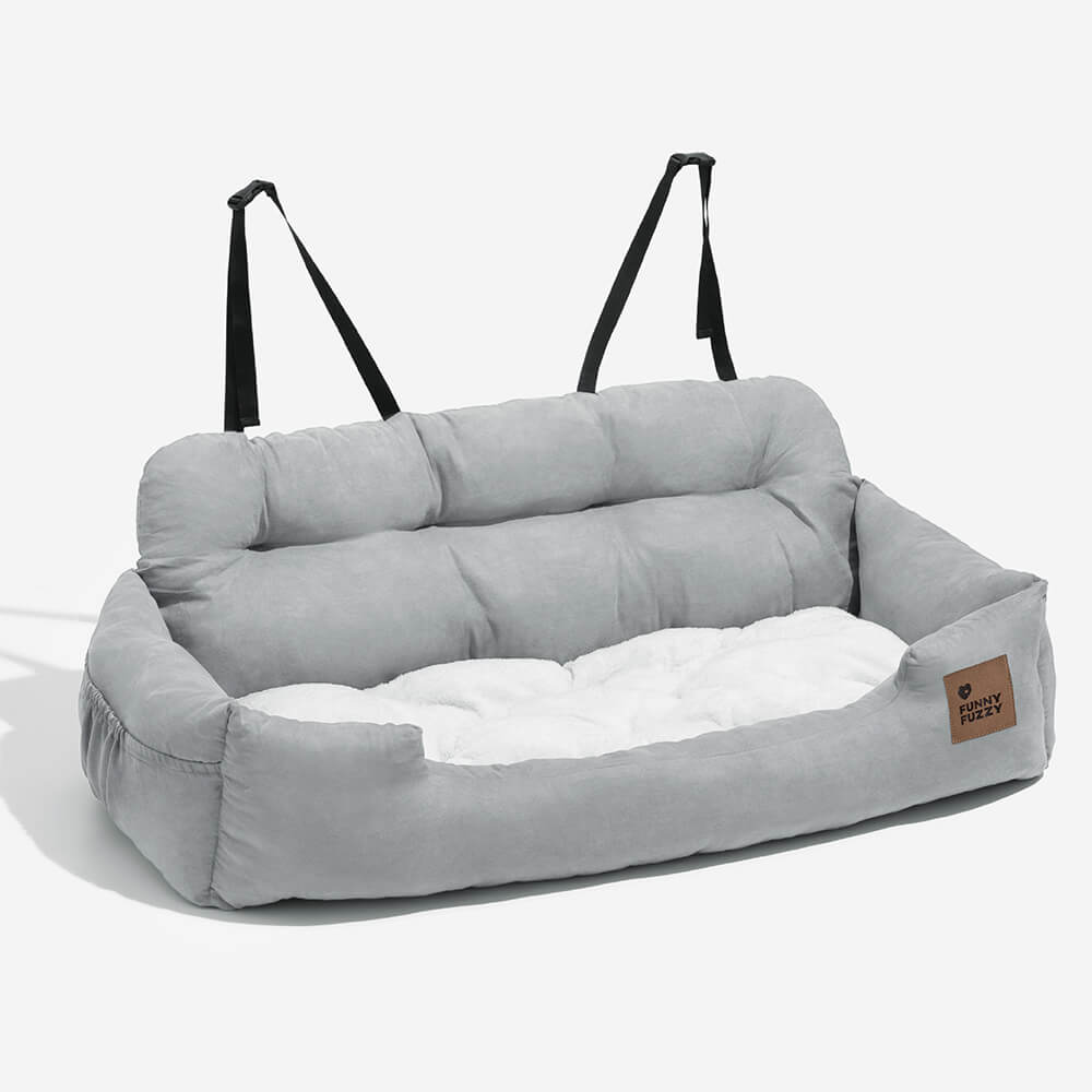 Autostoelhoes Hond Waterbestendig Polyester Grijs Bruin Blauw Bescherming Achterbank Auto Reizen Comfort Dieren | Sulvida
