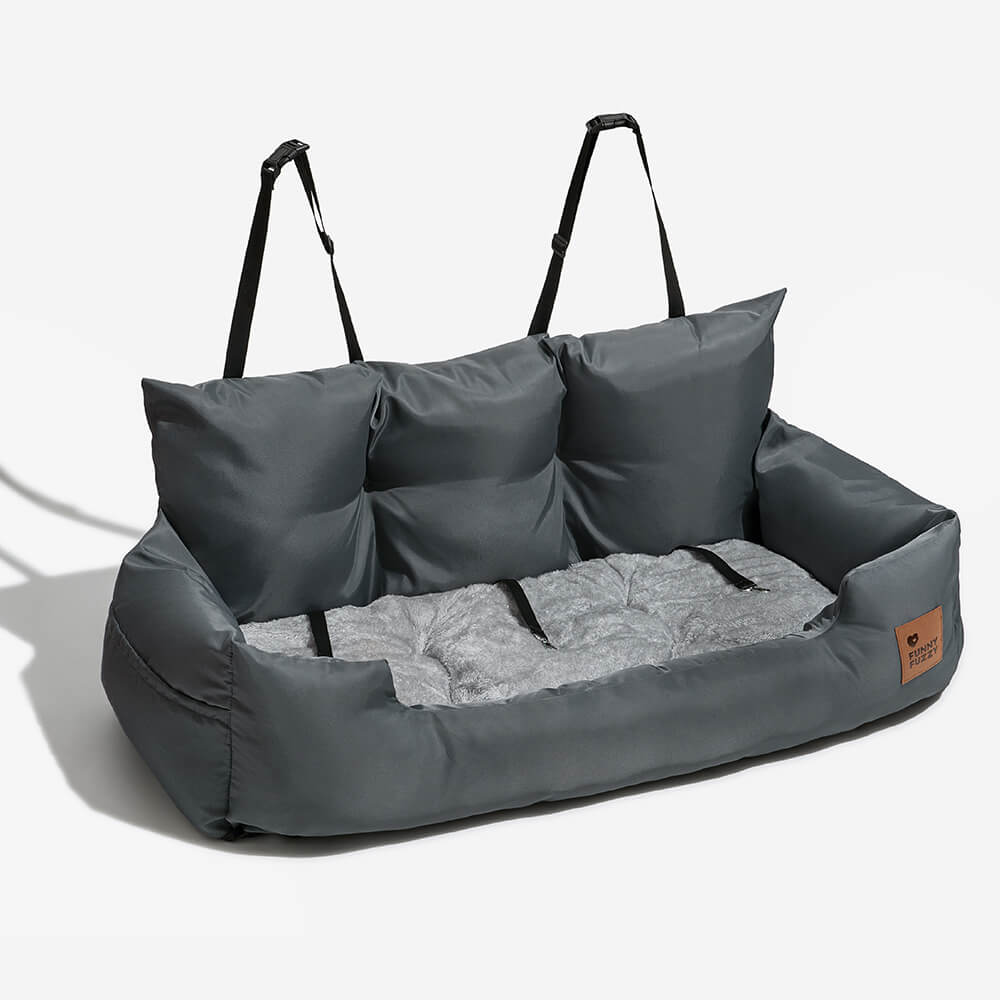 Autostoelhoes Hond Waterbestendig Polyester Grijs Bruin Blauw Bescherming Achterbank Auto Reizen Comfort Dieren | Sulvida