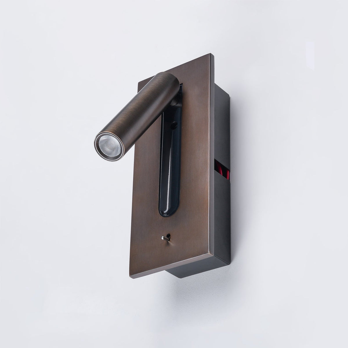 Wandlamp Industrieel Metaal LED Geïntegreerd met Schakelaar Zwart Wit Koper Minimalistisch Design Woonkamer | Sulvida
