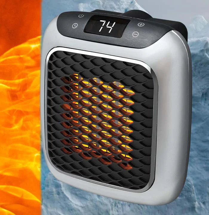 Compacte Elektrische Verwarmingskachel 350 sqft Timer Kantelbeveiliging Stil Energiezuinig Kantoor & Slaapkamer | Sulvida
