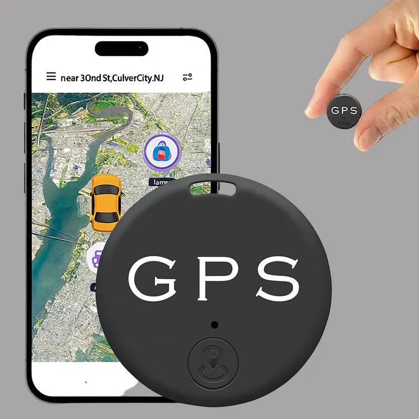 Compacte GPS-tracker zwart set van 2 magneet realtime tracking auto fiets bagage locatiezoeker veiligheid | Sulvida