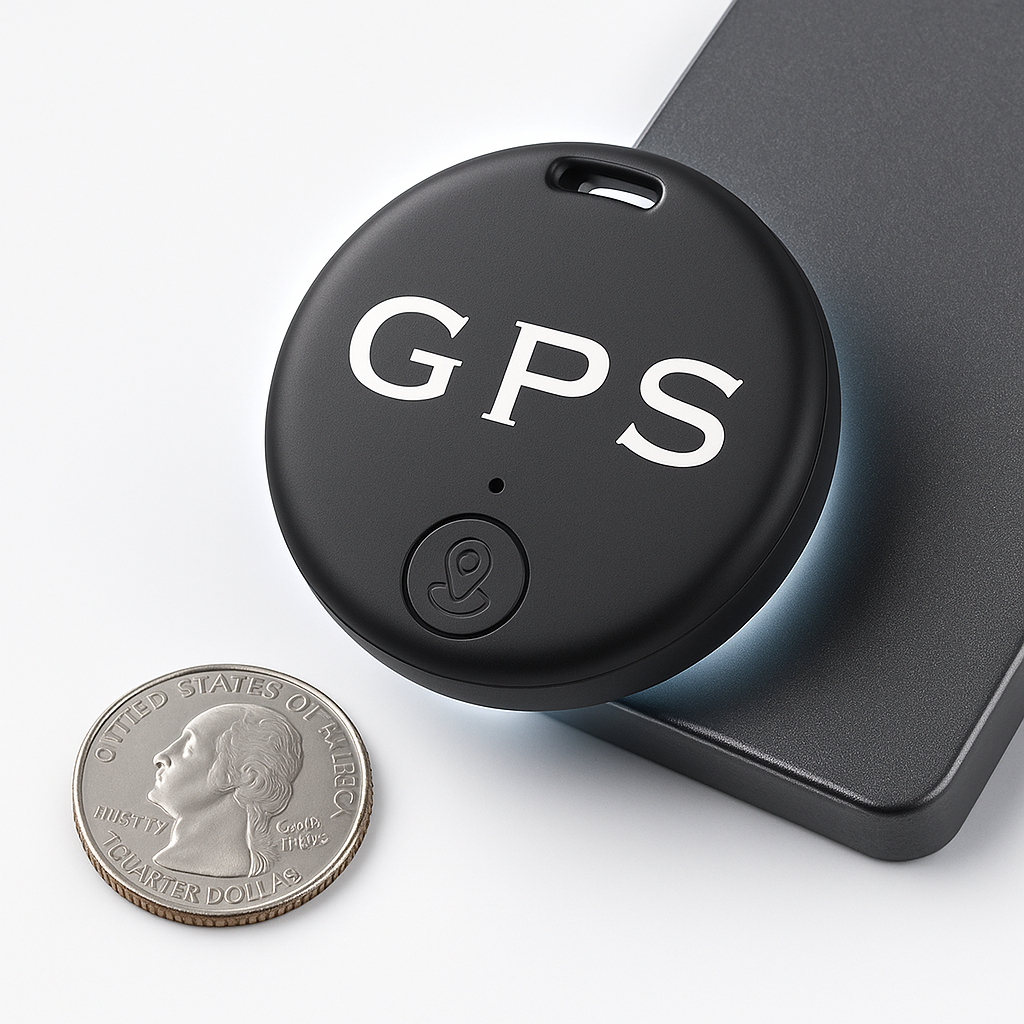 Compacte GPS-Tracker Zwart 38mm 2-Pack Locatievolgsysteem Realtime Magnetisch voor Auto Fiets Bagage Kind | Sulvida