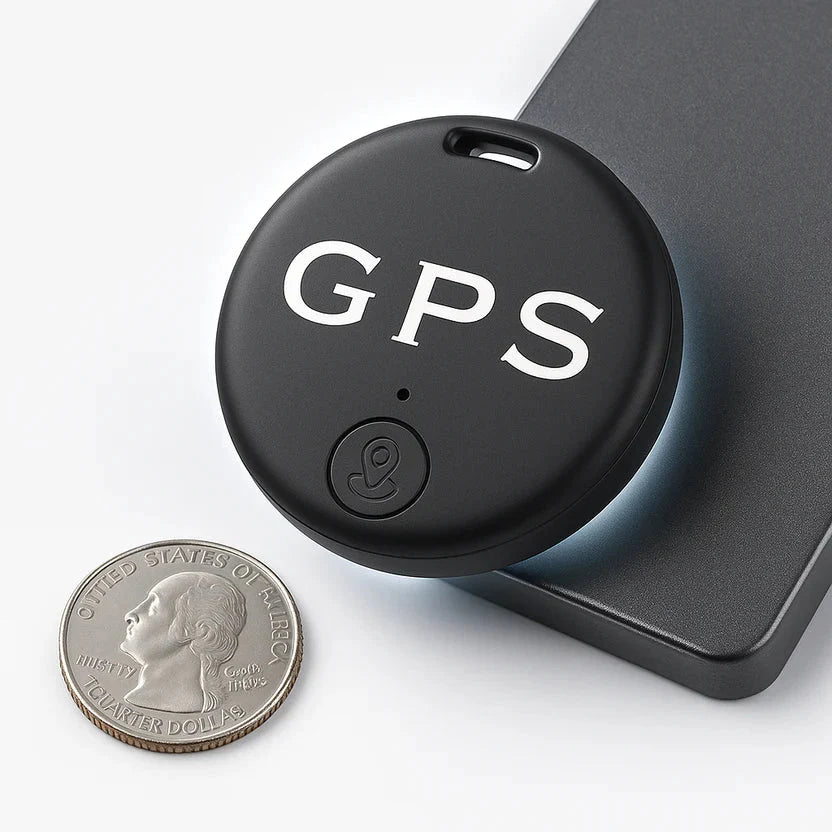 Compacte GPS-tracker zwart set van 2 magneet realtime tracking auto fiets bagage locatiezoeker veiligheid | Sulvida