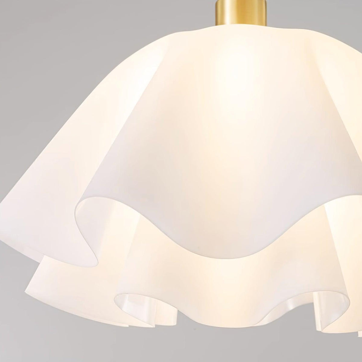 Plafondlamp Bloemvorm Geplisseerd Metaal Acryl Modern Design Woonkamer Eetkamer Slaapkamer E26 E27 Plafondverlichting | Sulvida