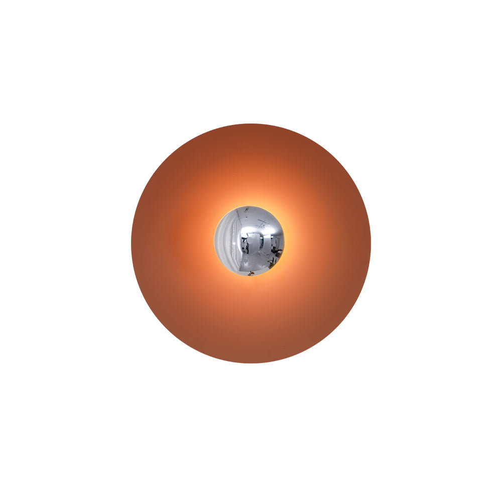 Moderne wandlamp eclips met LED verlichting voor woonkamer slaapkamer hal minimalistisch design rond metaal | Sulvida