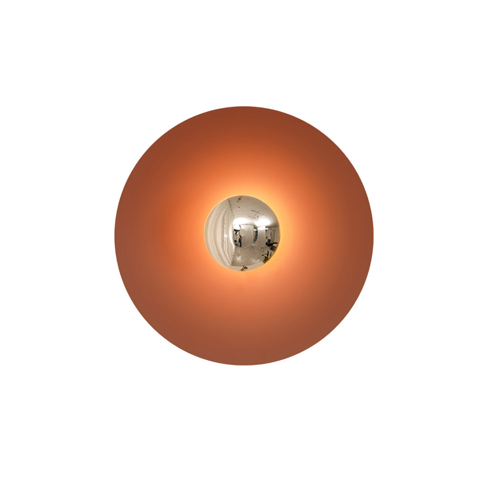 Moderne wandlamp eclips met LED verlichting voor woonkamer slaapkamer hal minimalistisch design rond metaal | Sulvida