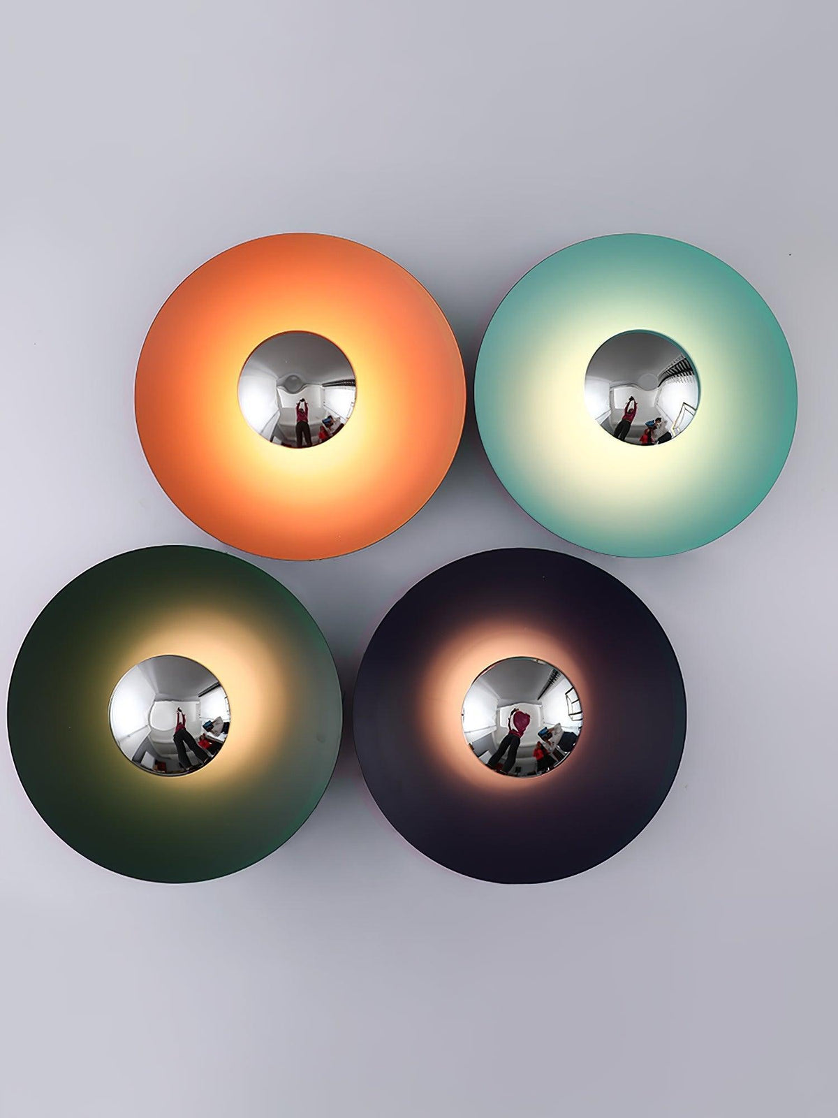 Moderne wandlamp eclips met LED verlichting voor woonkamer slaapkamer hal minimalistisch design rond metaal | Sulvida