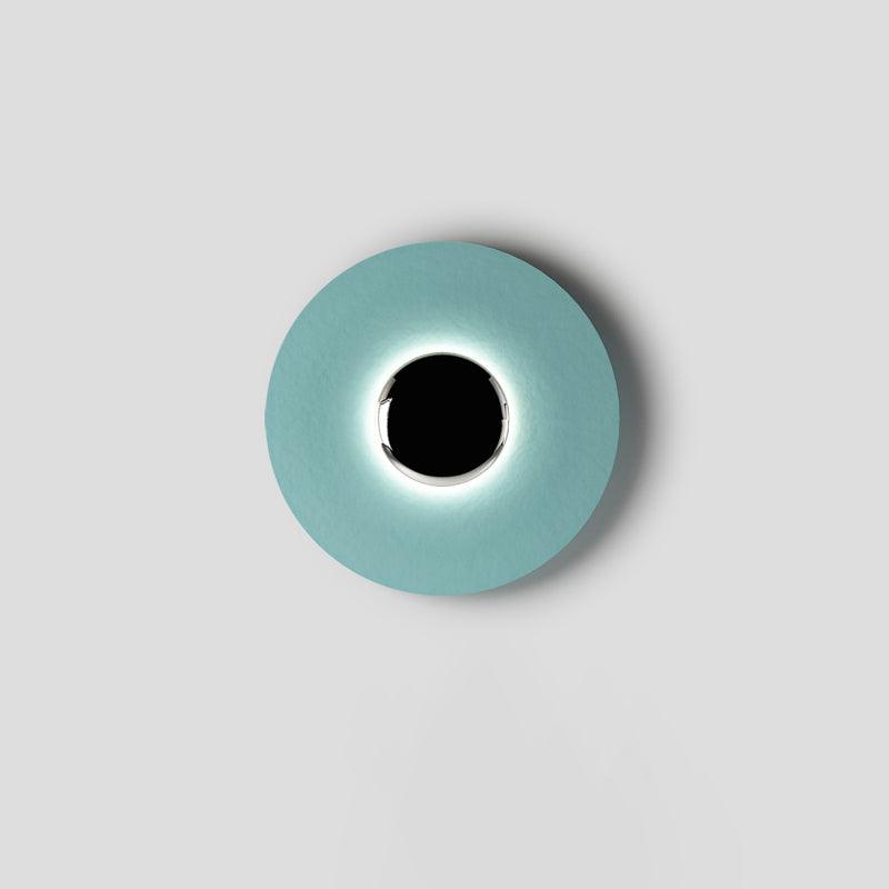 Moderne wandlamp eclips met LED verlichting voor woonkamer slaapkamer hal minimalistisch design rond metaal | Sulvida
