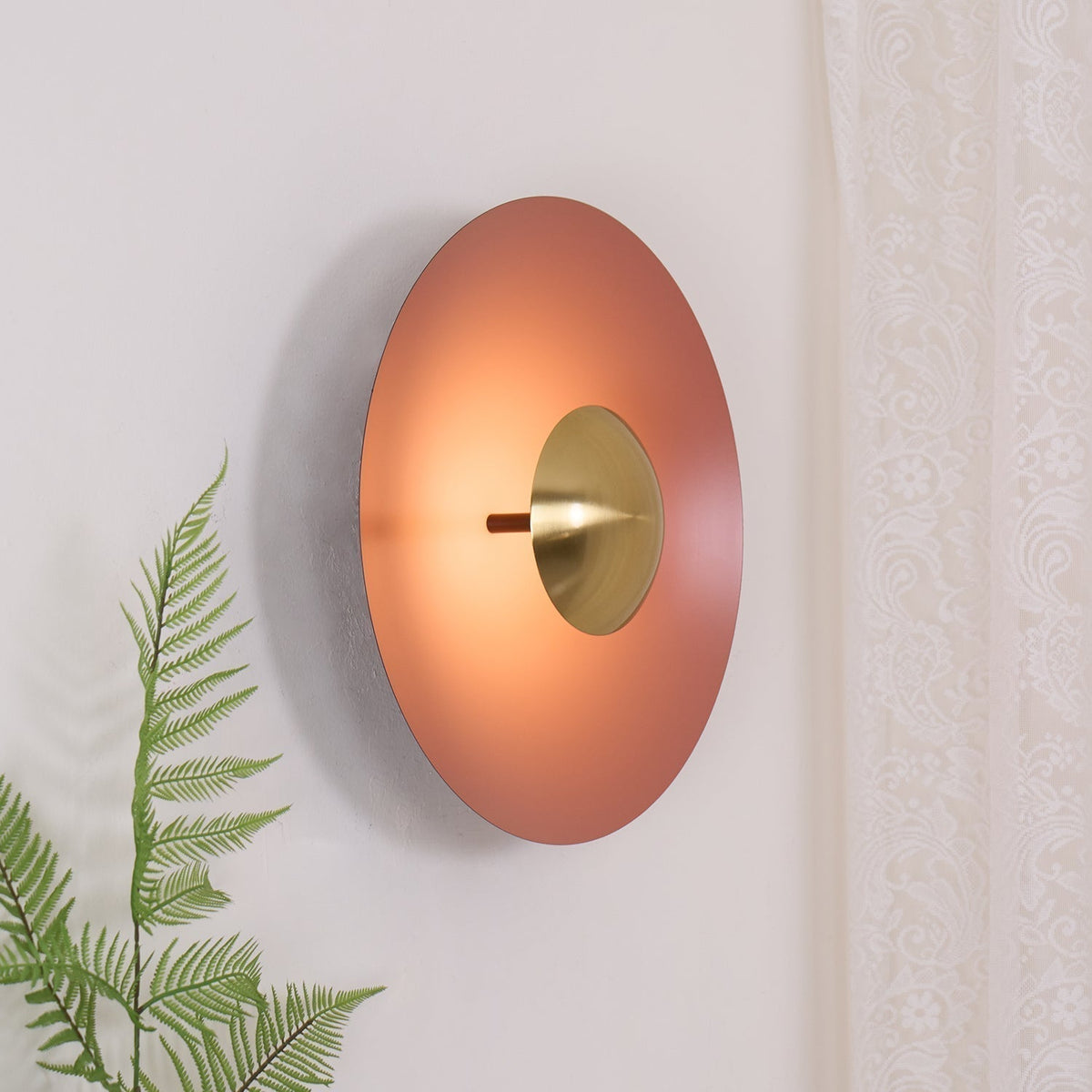 Moderne wandlamp eclips met LED verlichting voor woonkamer slaapkamer hal minimalistisch design rond metaal | Sulvida