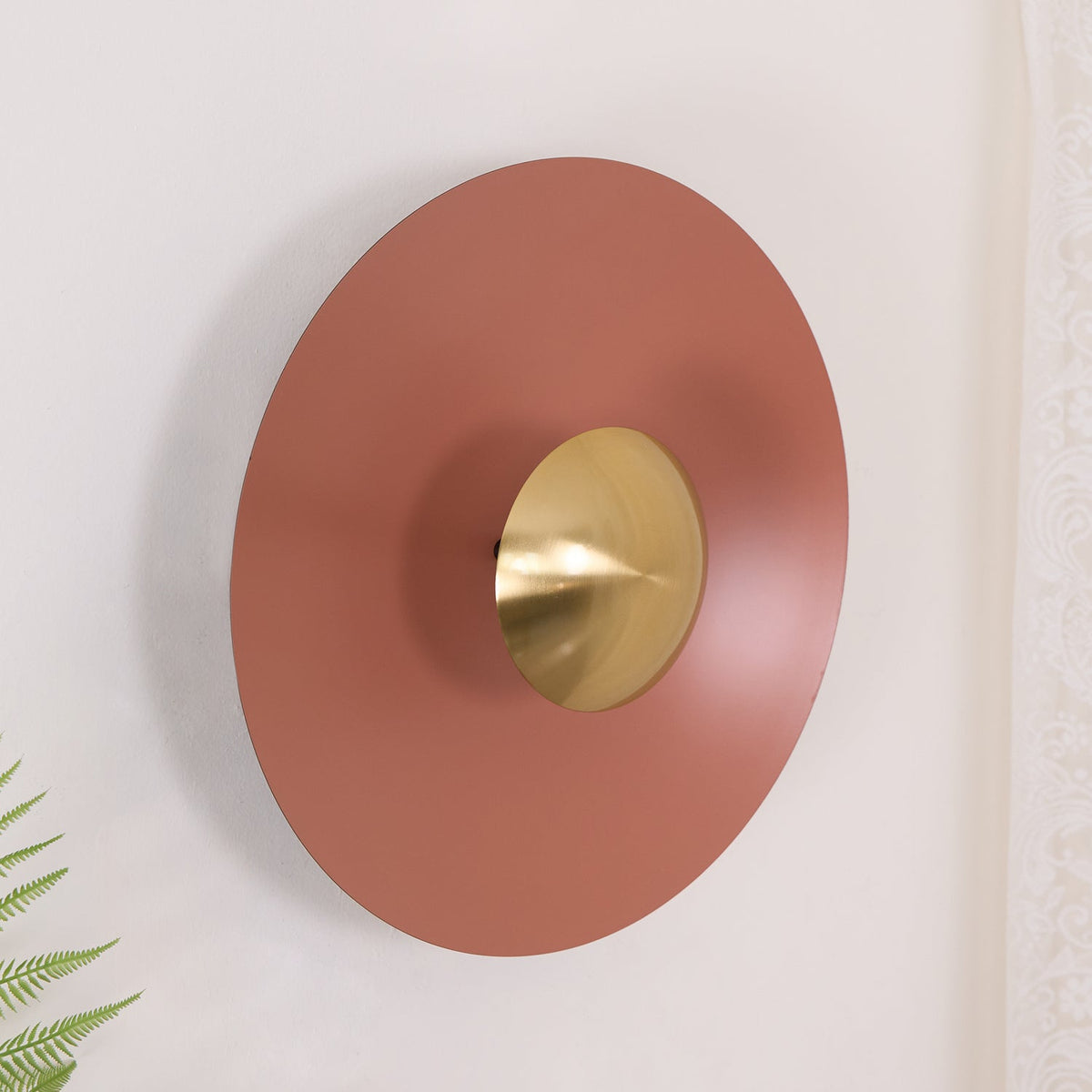 Moderne wandlamp eclips met LED verlichting voor woonkamer slaapkamer hal minimalistisch design rond metaal | Sulvida