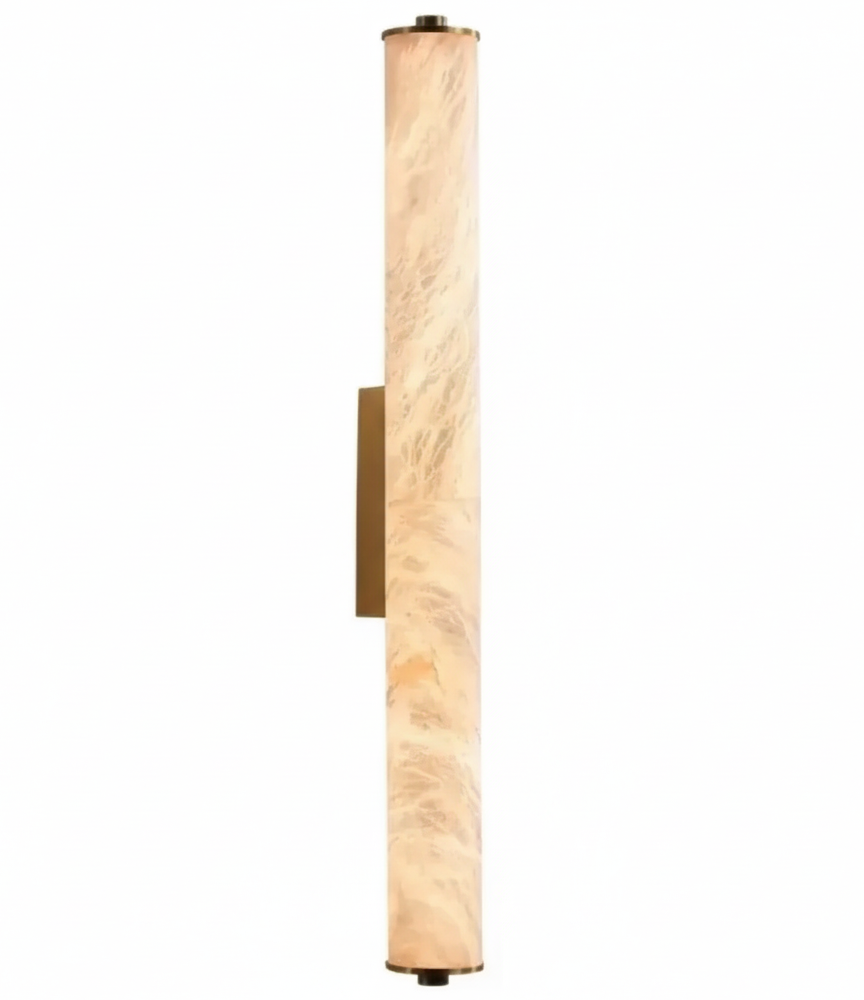 Marmeren wandlamp LED met koperen body 40-80 cm design interieurverlichting voor woonkamer slaapkamer | Sulvida
