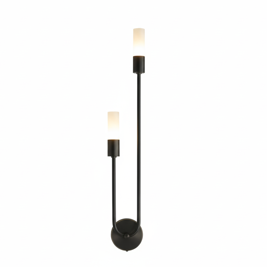 Moderne LED-wandverlichting met bidirectioneel licht zwart goud design voor woonkamer gang slaapkamer hal | Sulvida