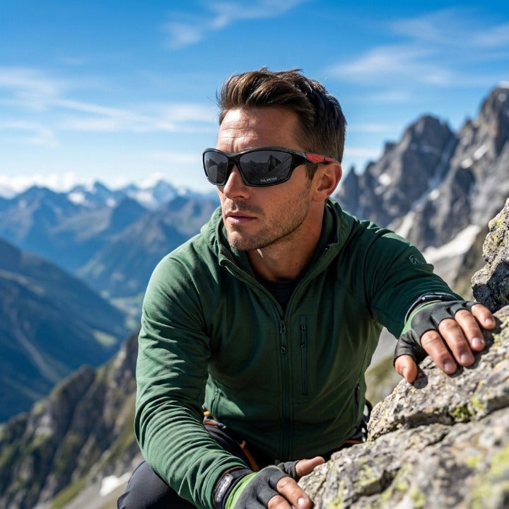 Gepolariseerde zonnebril met UV400-bescherming voor sport outdoor unisex metalen montuur stijlvol design | Sulvida