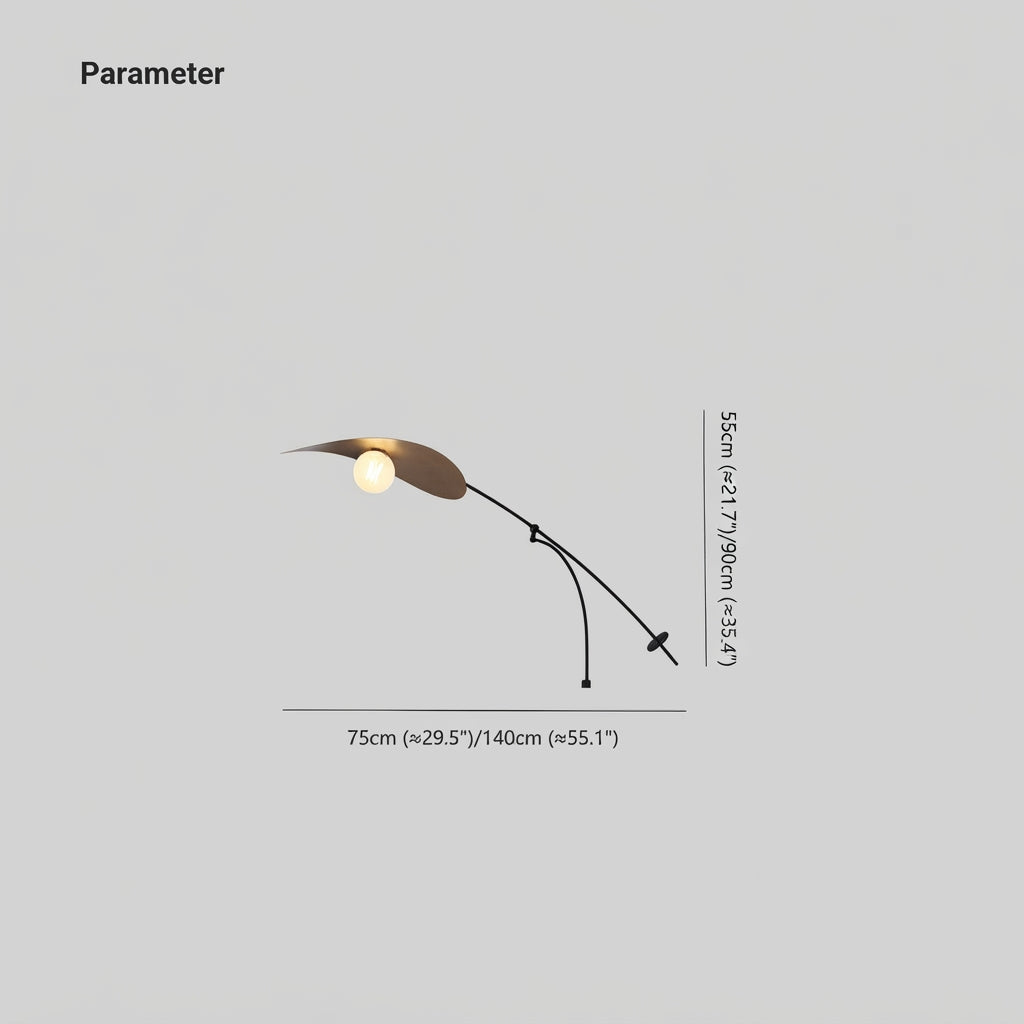 Wandlamp Boogarm Zwart Goud Glas Metaal Slaapkamer Woonkamer Luxe Sfeerverlichting Accent Interieur Design | Sulvida