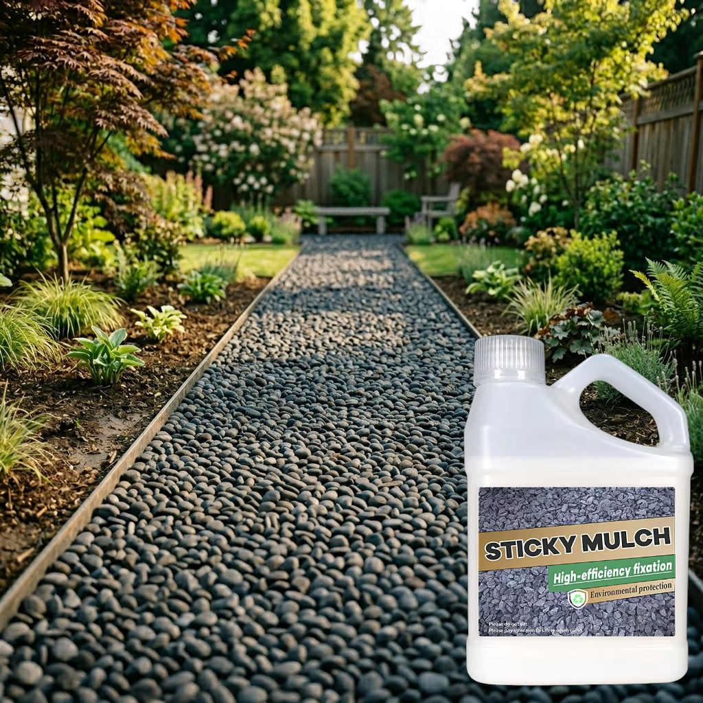 Landschapslijm concentraat 500 g voor mulch kiezel en zand weersbestendig dekt 8-12 m² tuin decoratie | Sulvida