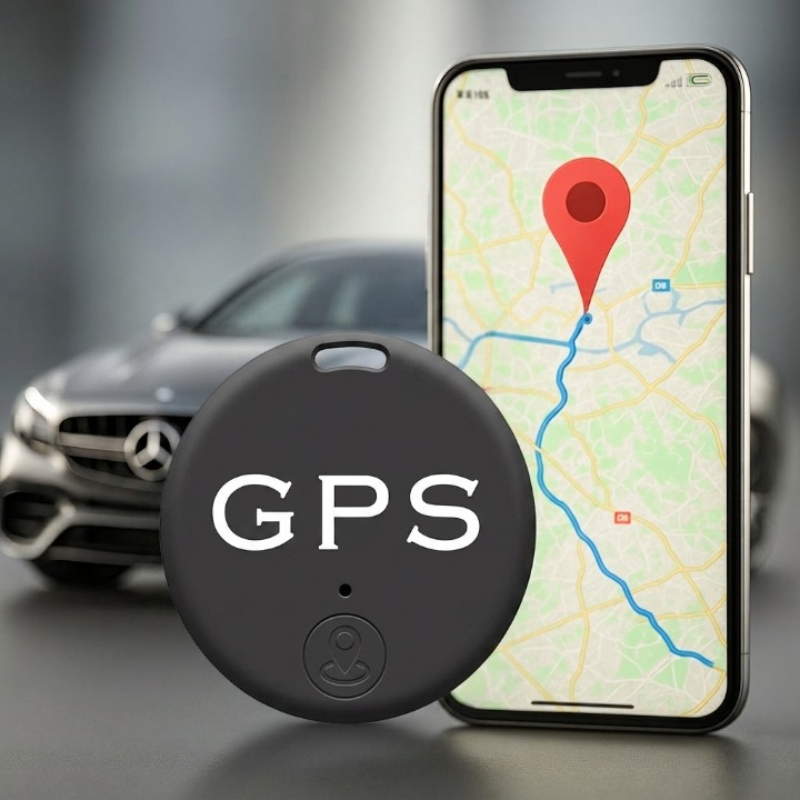 Compacte GPS-Tracker Zwart 38mm 2-Pack Locatievolgsysteem Realtime Magnetisch voor Auto Fiets Bagage Kind | Sulvida