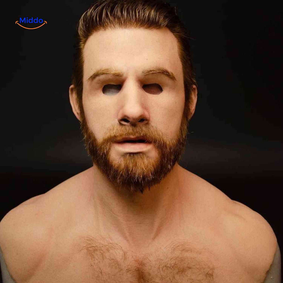 Latex Volledig Gezichtsmasker Oudere Man Realistisch Halloween Karakter Vermomming met Baard Feest Kostuum | Sulvida