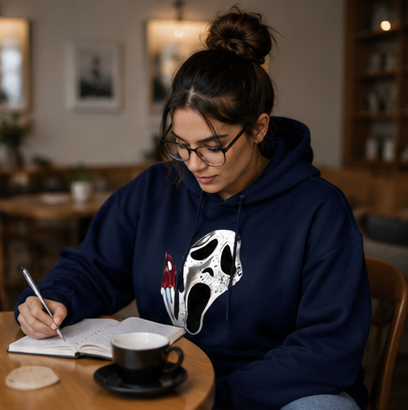 Hoodie met Dubbelzijdige Opdruk Unisex Fleece Trui Gothic Streetwear Casual Sweatshirt Mannen Vrouwen | Sulvida