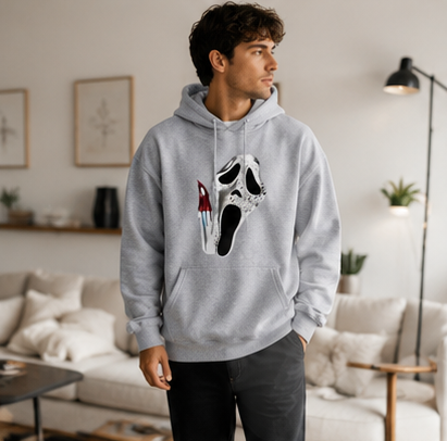 Hoodie met Dubbelzijdige Opdruk Unisex Fleece Trui Gothic Streetwear Casual Sweatshirt Mannen Vrouwen | Sulvida