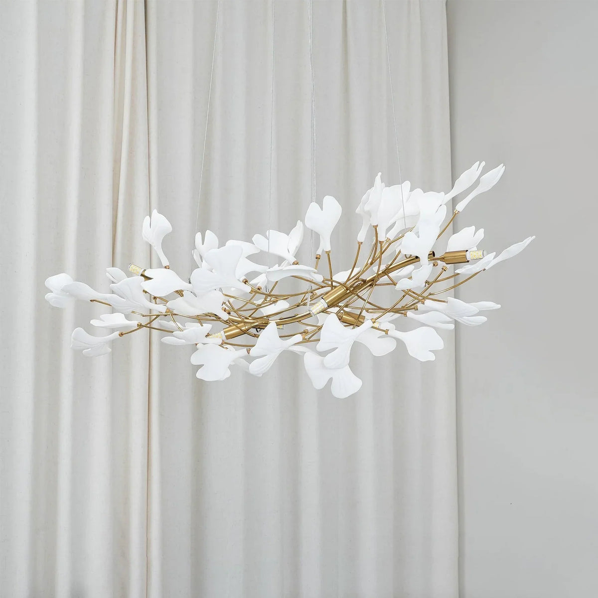 Keramische Hanglamp U-Vorm Goud Nikkel Metaal Kroonluchter Woonkamer Slaapkamer Decoratief Interieur | Sulvida