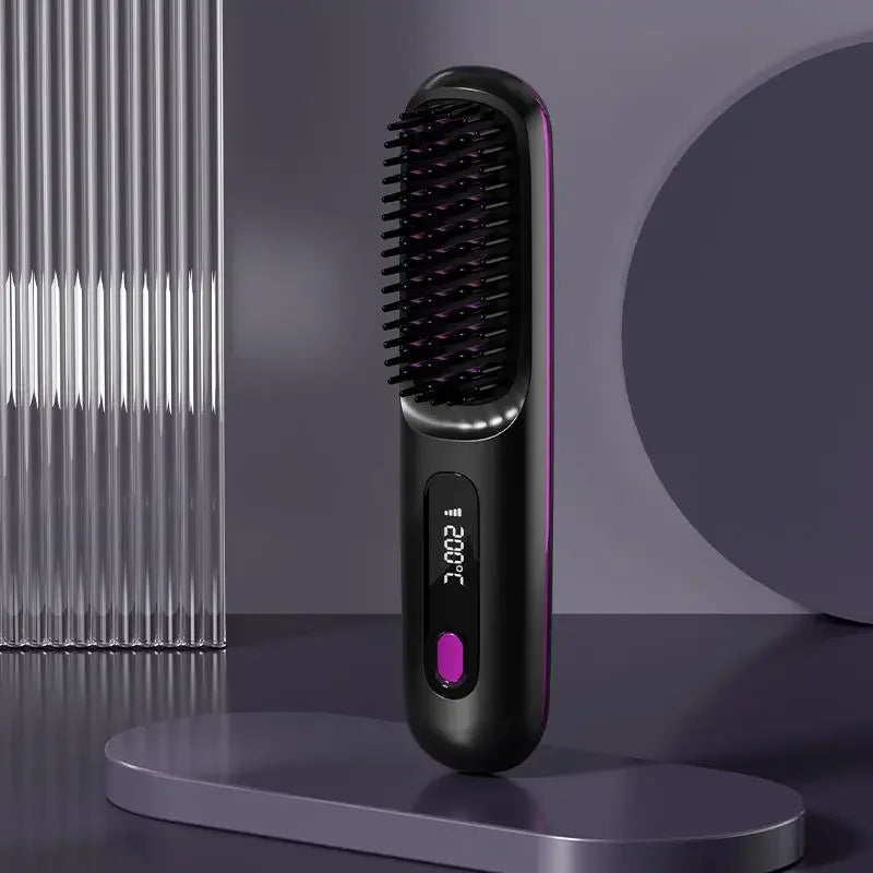 Lisseur sans fil avec technologie d’ionisation et chauffage en céramique pour des cheveux brillants, coiffage rapide professionnel | Sulvida