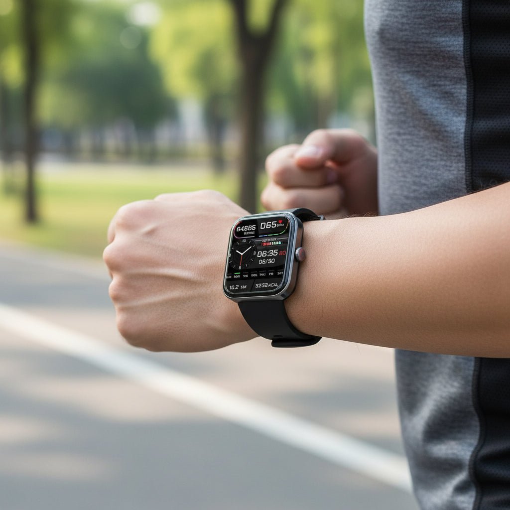 Smartwatch Gezondheidsmonitor met Bloedsuiker Tracker en Hartslagmeter – Draadloos Fitness Horloge Sport | Sulvida