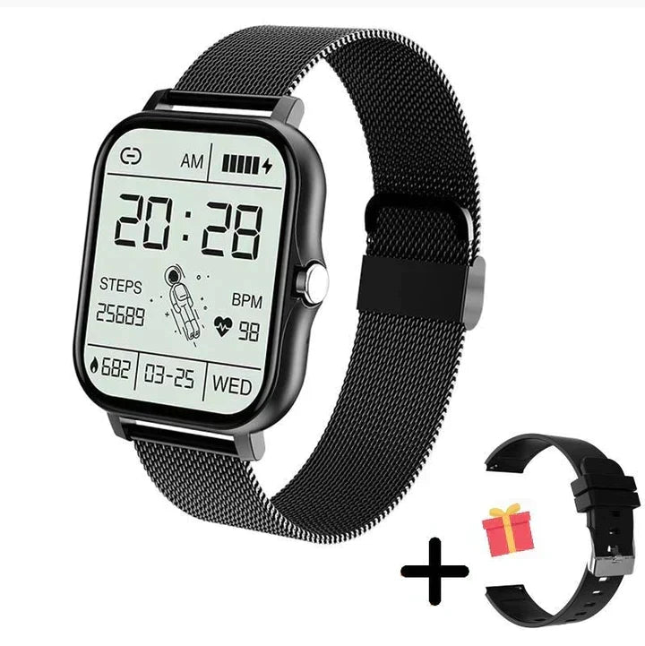 Multifunctionele smartwatch met gezondheidssensoren en lange batterijduur | Sulvida