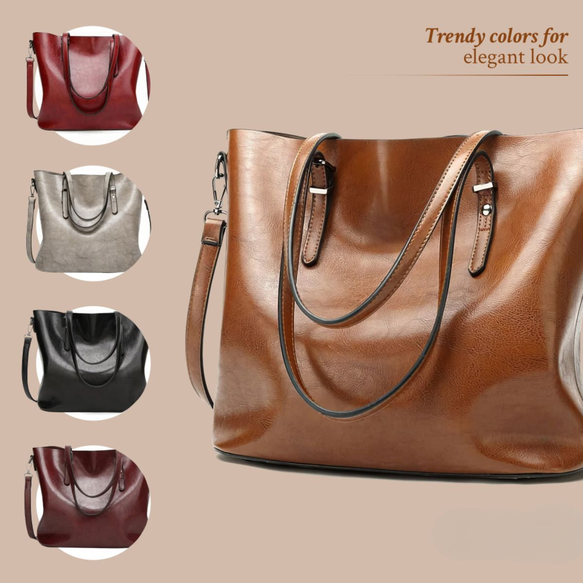 Vintage Schoudertas Leer Bruin Wijn Rood Zwart Crossbody Flap Magnetische Sluiting Verstelbare Riem Dames | Sulvida