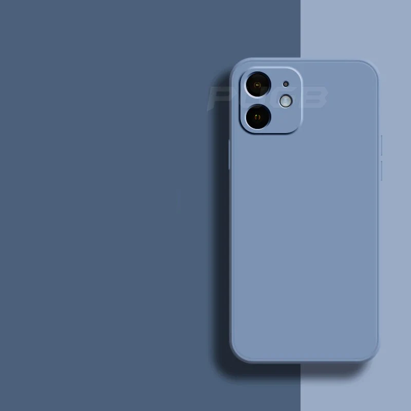 Siliconen iPhone hoesje vloeibaar rubber premium beschermhoes zacht duurzaam mat flexibel telefooncover iPhone 11 12 13 Pro Max mini modelaanduiding aanpasbaar verfijnd mooi design dagelijks gebruik | Sulvida