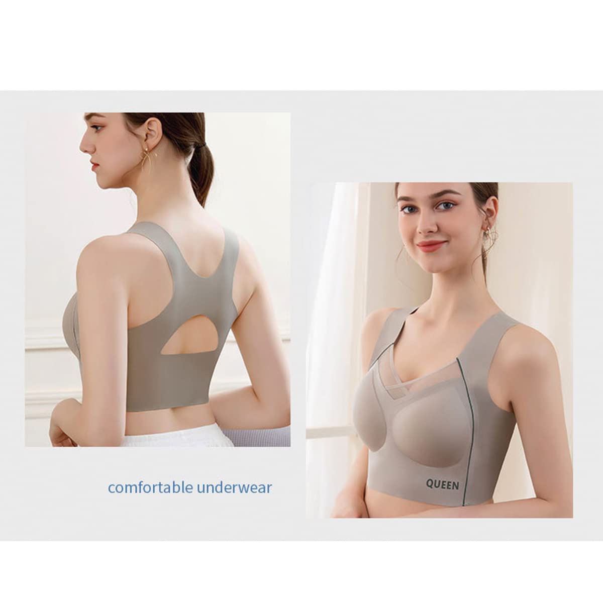 Push-Up BH Zonder Beugel met Draadloos Ondersteuning Extra Brede Bandjes Optimaal Comfort Dagelijks Gebruik | Sulvida
