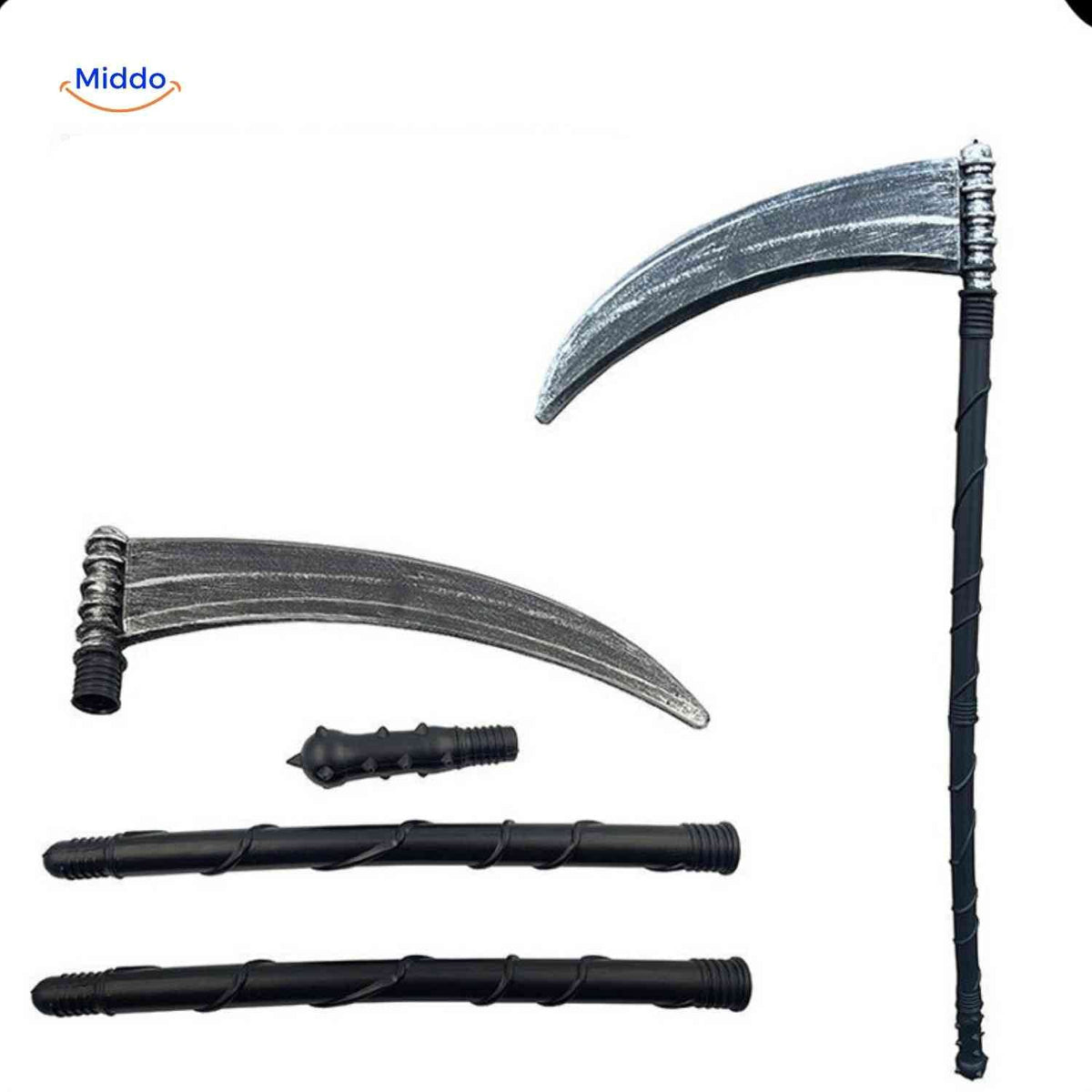 Magere Hein Verkleedset Met Cape Schedel Masker Handschoenen en Zeis Voor Halloween Feesten Carnaval | Sulvida