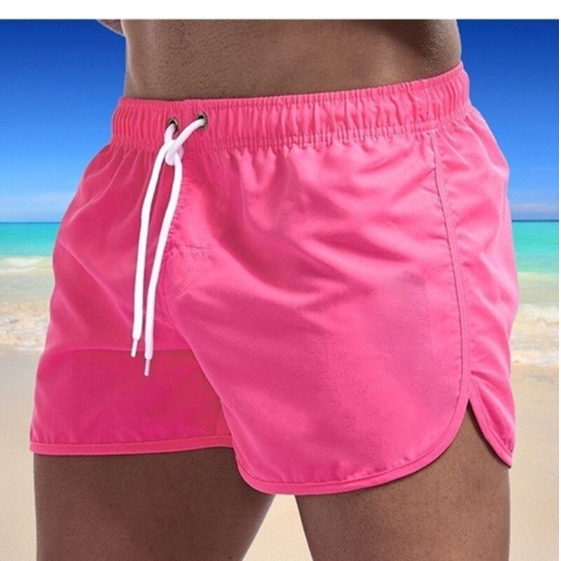 Heren Zwemshort Effen Kleur met Zakje en Verstelbaar Koord – Sneldrogend Badmode voor Strand en Zwembad – Comfortabel Zomerkleding | Sulvida