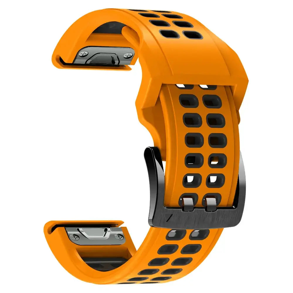 Bracelet de montre en silicone QuickFit 22mm et 26mm, respirant, adapté au sport, interchangeable, élégant | Sulvida