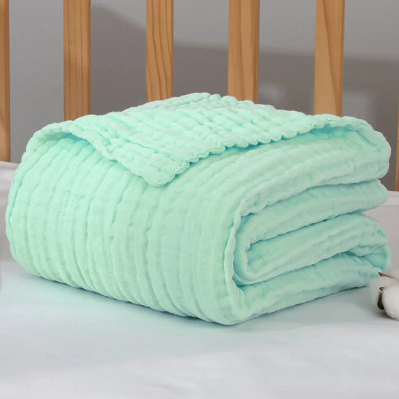 Musselinen Babydoek 105x105 cm Zeslaags Katoenen Swaddle Deken Pasgeboren Omslagdoek voor Jongens & Meisjes | Sulvida