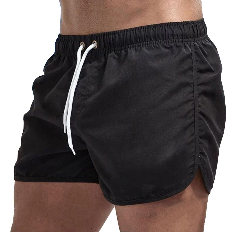 Heren Zwemshort Effen Kleur met Zakje en Verstelbaar Koord – Sneldrogend Badmode voor Strand en Zwembad – Comfortabel Zomerkleding | Sulvida