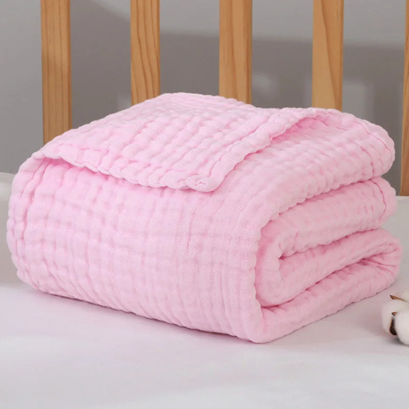 Musselinen Babydoek 105x105 cm Zeslaags Katoenen Swaddle Deken Pasgeboren Omslagdoek voor Jongens & Meisjes | Sulvida