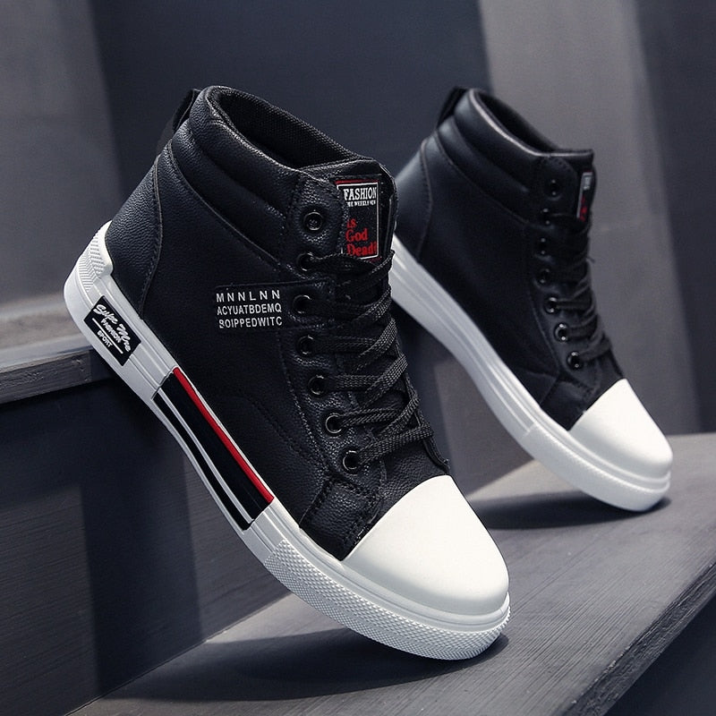 Heren Sneakers Hoge Schoenen met Trendy Ontwerp en Comfortabele Pasvorm voor Herfst en Winter Casual Stijl | Sulvida