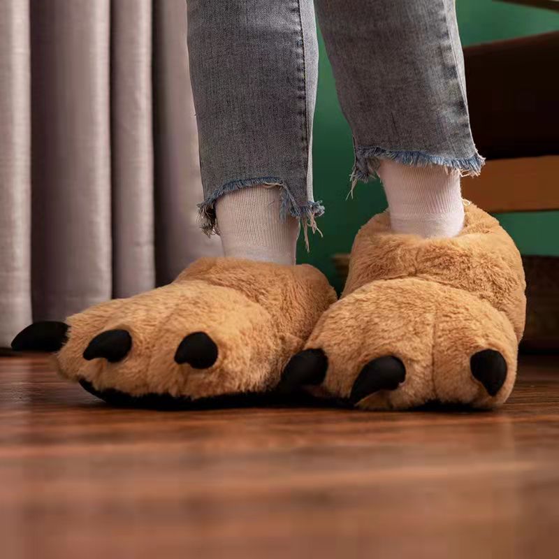 Berenpoot Sloffen Pluche Huisslippers Warm Comfortabel Antislip Unisex Pantoffels voor Binnen Herfst Winter | Sulvida