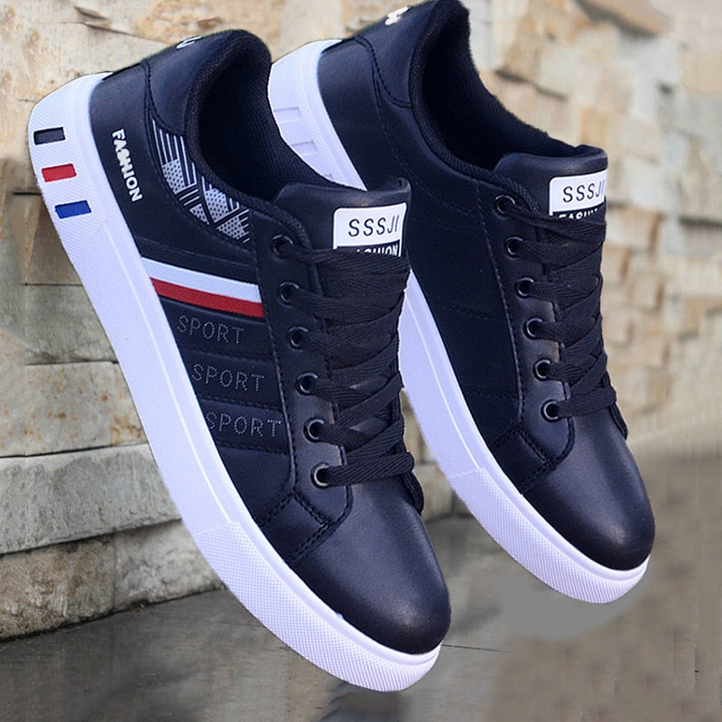 Comfortabele Herensneakers Sean – Sportieve Casual Schoenen met Zachte Zool – Perfecte Dagelijkse Sneaker voor Heren in Wit, Zwart of met Gekleurde Details – Gemakkelijk te Combineren met Elke Look | Sulvida