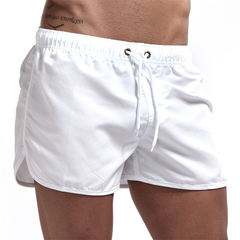 Heren Zwemshort Effen Kleur met Zakje en Verstelbaar Koord – Sneldrogend Badmode voor Strand en Zwembad – Comfortabel Zomerkleding | Sulvida