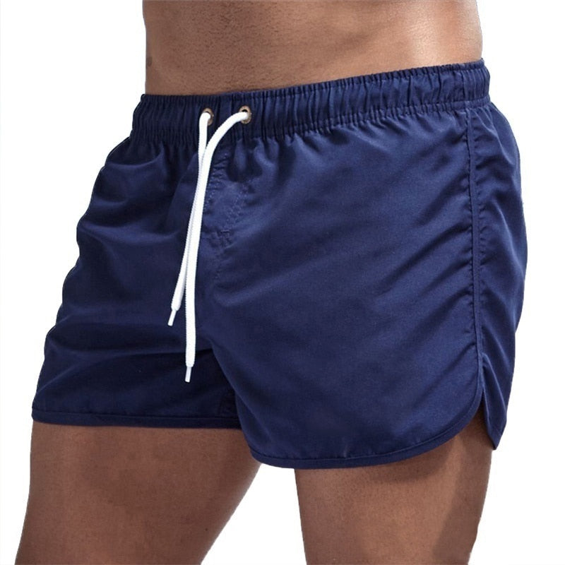 Heren Zwemshort Effen Kleur met Zakje en Verstelbaar Koord – Sneldrogend Badmode voor Strand en Zwembad – Comfortabel Zomerkleding | Sulvida