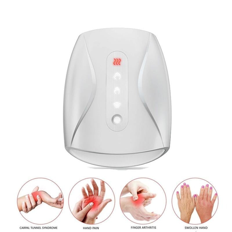 Elektrische Handmassageapparaat met Warmtefunctie en Trilmassage voor Artritis en Pijnverlichting Vingers | Sulvida