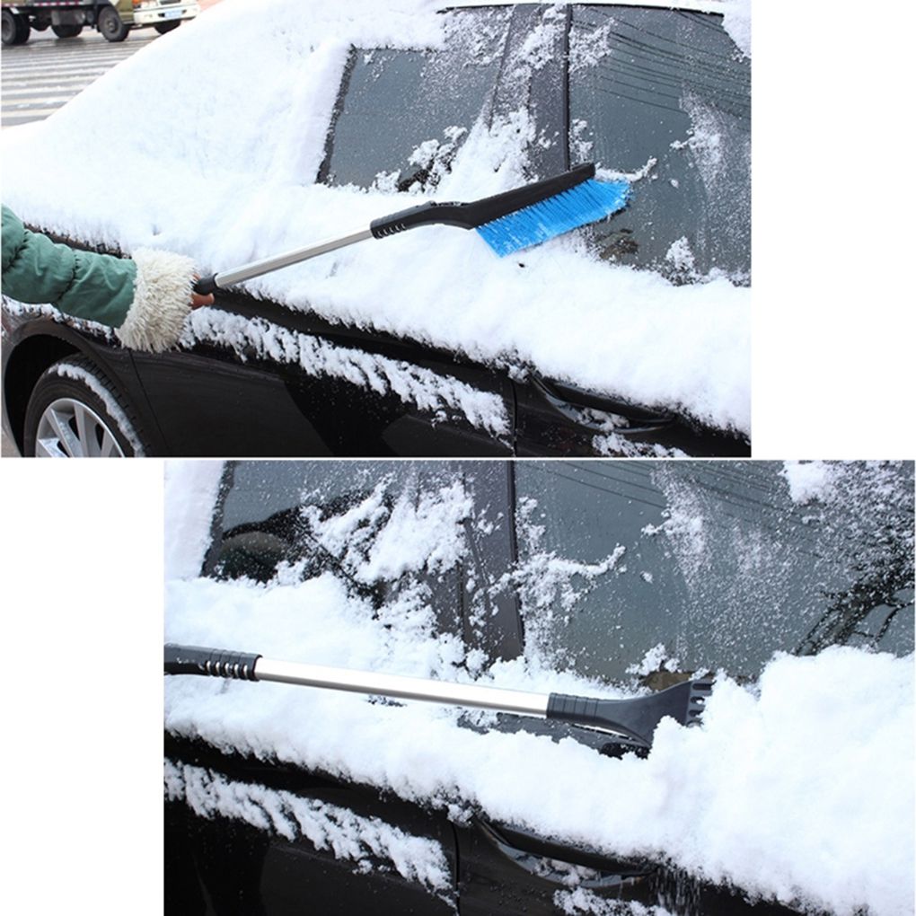 Uitschuifbare IJskrabber met Borstel voor Auto Sneeuw Ijs Verwijdering Winter Voorruit Autoruit Raam Schoonmaak | Sulvida