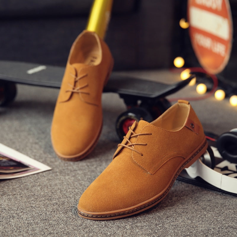 Oxford Herenschoenen met Vetersluiting voor Elegante en Casual Looks – Premium Leren Schoenen voor Heren in Diverse Kleuren – Stijlvolle Klassieke Schoenen voor Kantoor, Feesten en Dagelijks Gebruik | Sulvida