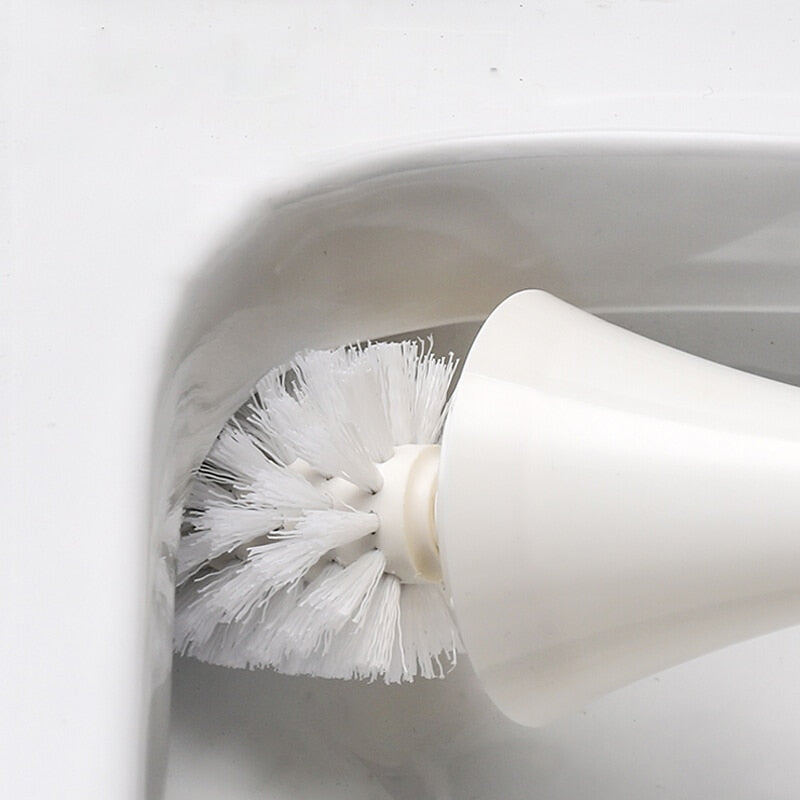WC Borstel Set Mat Goud met Uitneembare Binnenbak – Hygiënisch Toiletborstelhouder Systeem voor Badkamer | Sulvida