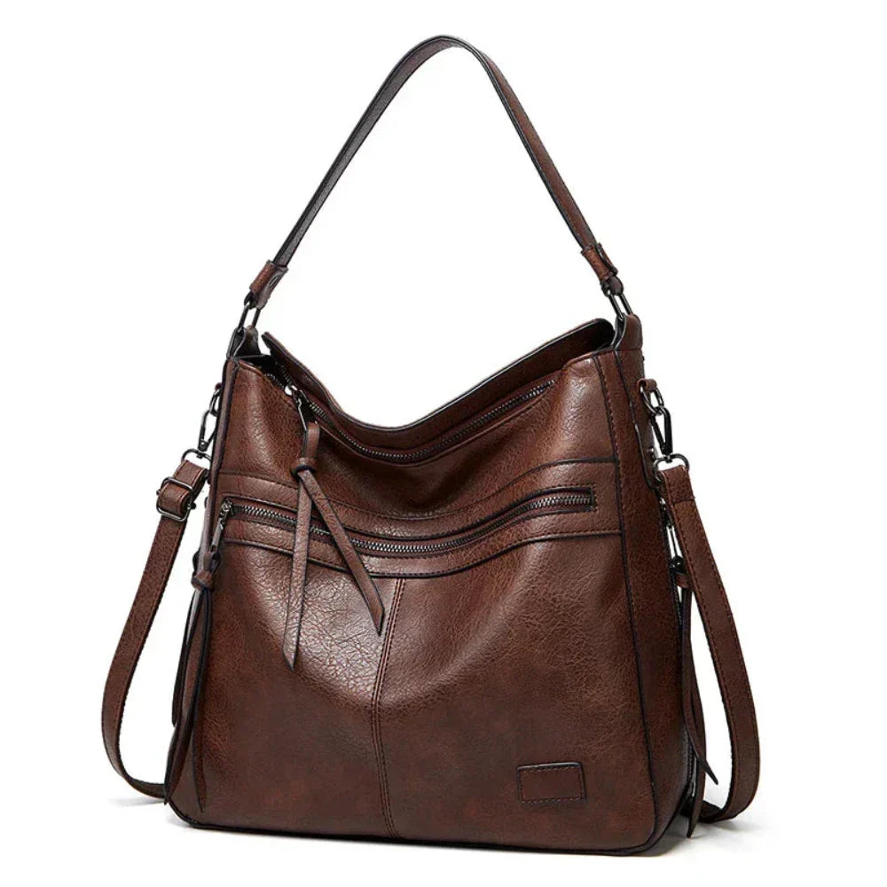 Luxe Schoudertas Echt Leer Dames Crossbody Magnetische Sluiting Verstelbare Riem Elegant Stijlvol Dagelijks | Sulvida