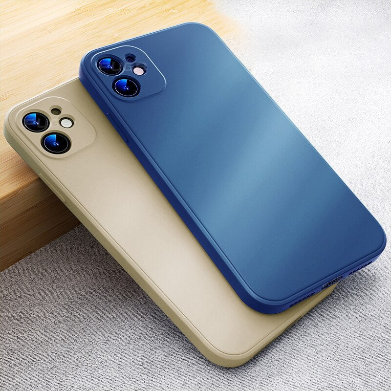 Siliconen iPhone hoesje vloeibaar rubber premium beschermhoes zacht duurzaam mat flexibel telefooncover iPhone 11 12 13 Pro Max mini modelaanduiding aanpasbaar verfijnd mooi design dagelijks gebruik | Sulvida