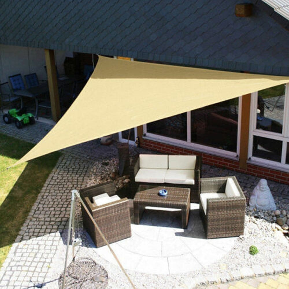 Schaduwdoek voor Tuin en Terras – Waterdicht Zonwering Zonnedoek voor Balkon en Buitenruimte – Driehoek, Vierkant of Rechthoek Vorm – UV-Beschermend Schaduwnet voor Buiten | Sulvida