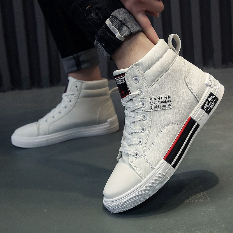 Heren Sneakers Hoge Schoenen met Trendy Ontwerp en Comfortabele Pasvorm voor Herfst en Winter Casual Stijl | Sulvida