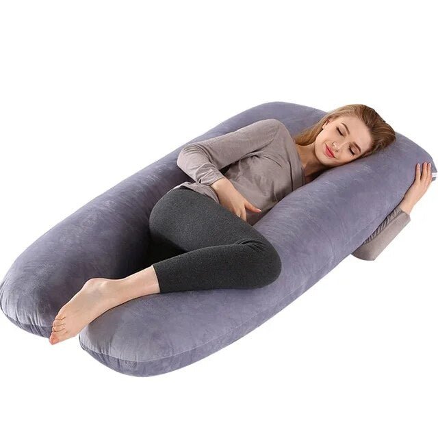 Lichaamskussen Zwangerschap Nek Rug Buik Ondersteuning Zijslaper Comfort Slaap Ontspanning Body Pillow | Sulvida